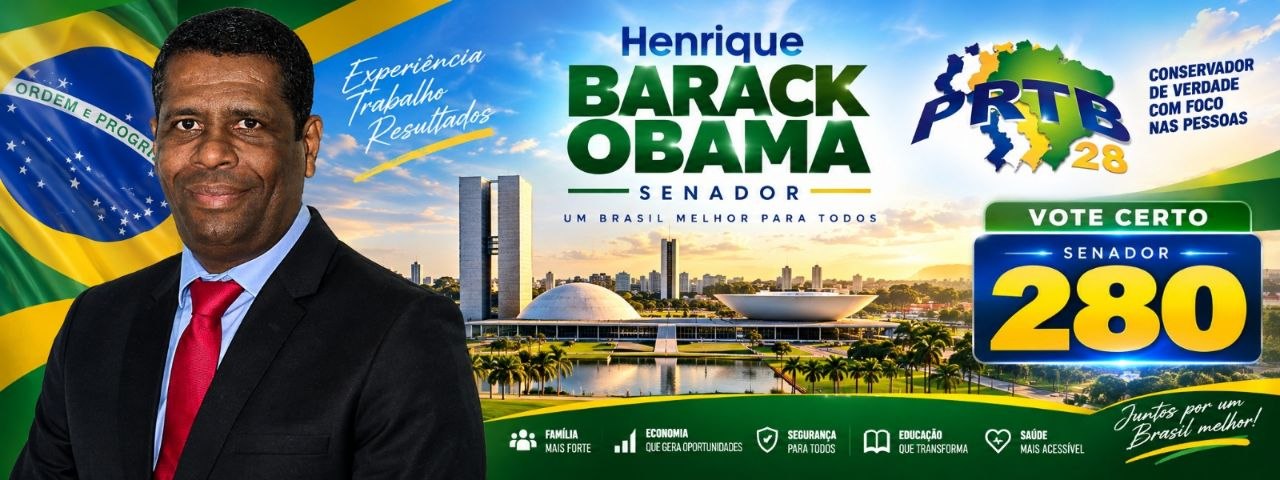 Henrique Barack Obama, banner principal de campanha